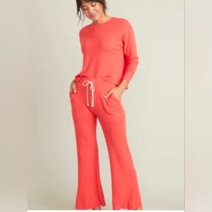 🌟40% OFF SALE Marine Layer Luxe Waffle PJ Loungewear Set, Bittersweet Red